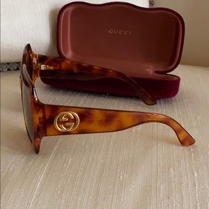 Gucci Tortoise Sunglasses